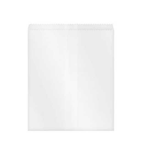 PAPER BAG FLAT NO. 4 WHITE GREASEPROOF 210 X 240MM 1000/PKT