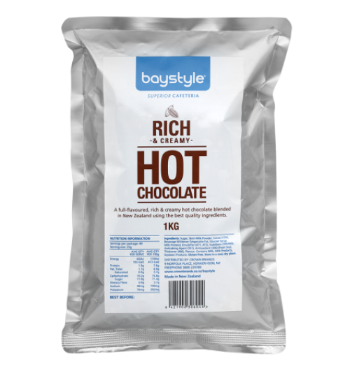 DRINKING CHOCOLATE BAYSTYLE HOT CHOCOLATE 1KG