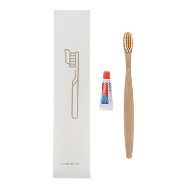 DENTAL KIT COLGATE WITH BAMBOO TOOTHBRUSH 125/CTN