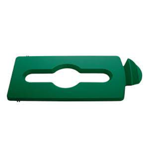 RUBBERMAID SLIM JIM RECYCLING STATION LID CLOSED WASTE GREEN Pack Centre New Zealand
