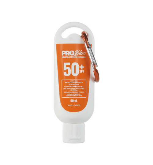 SUNSCREEN PROBLOC SPF 50 PLUS FLIP TOP BOTTLE WITH CARABINER 60ML