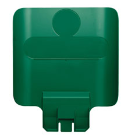 RUBBERMAID SLIM JIM RECYCLING STATION  - GREEN (MIXED)