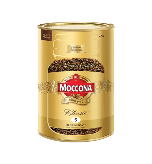 COFFEE MOCCONA CLASSIC FREEZE DRIED MEDIUM ROAST INSTANT 500GM TIN