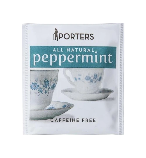TEA BAGS PORTERS PEPPERMINT 100/CTN