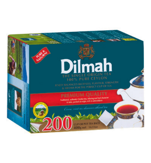 TEA BAGS DILMAH PREMIUM 200/BOX