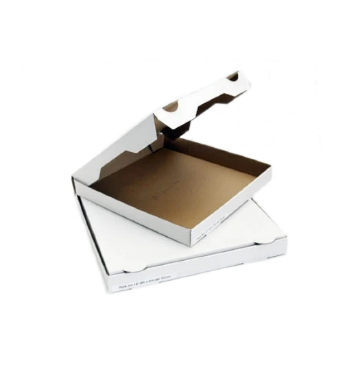 PIZZA BOX CORRUGATED WHITE 9 INCH 200/PKT