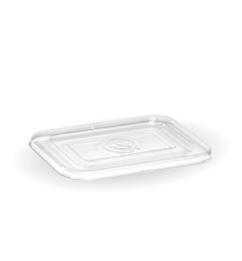 TRAY DOME LID BIOPAK FOR 500ML 600ML LAMINATED CLEAR 50/SLV