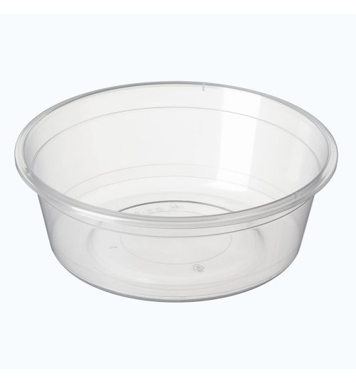 CONTAINER BONSON BS-8 PLASTIC ROUND CLEAR 280ML 50/SLV