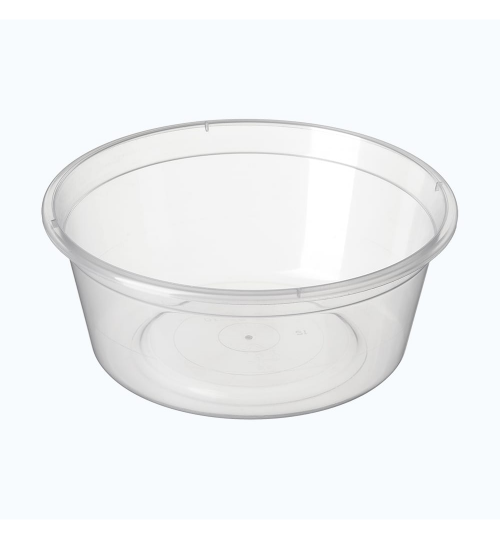 CONTAINER BONSON BS-10 PLASTIC ROUND CLEAR 300ML 50/SLV