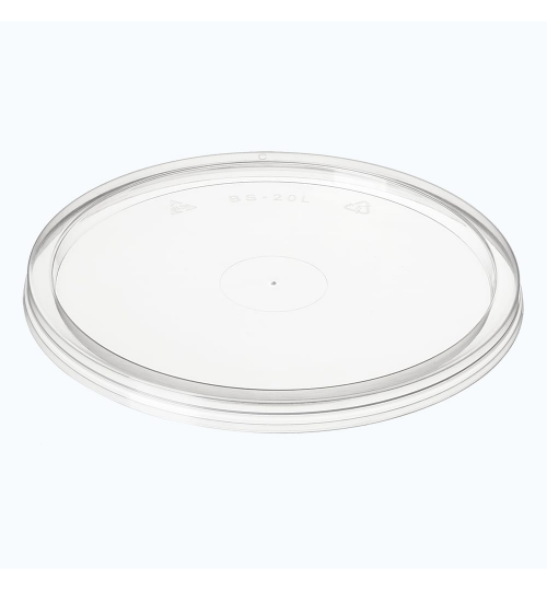 CONTAINER LID TO FIT BONSON BS8 - BS30 ROUND LARGE CLEAR 50/SLV