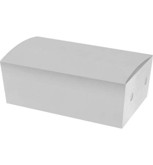 SNACK BOX CASTAWAY PLAIN WHITE LARGE 197 X 118 X 68MM 250/CTN