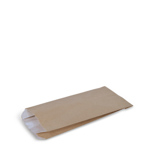PAPER SATCHEL GREASEPROOF NO. 3 BROWN 2 PLY 243 X 115 X 45MM 250/PKT