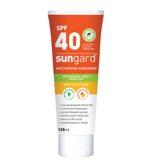 SUNSCREEN SUNGARD SPF 40 WITH INSECT REPELLENT 125ML TUBE