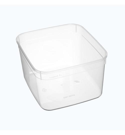 CONTAINER BONSON BONWARE FOOD STORAGE PLASTIC SQUARE CLEAR 3100ML 10/SLV