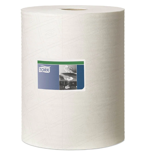 CLEANING CLOTH TORK HEAVY DUTY WHITE ROLL 1 PLY 530137 TORK
