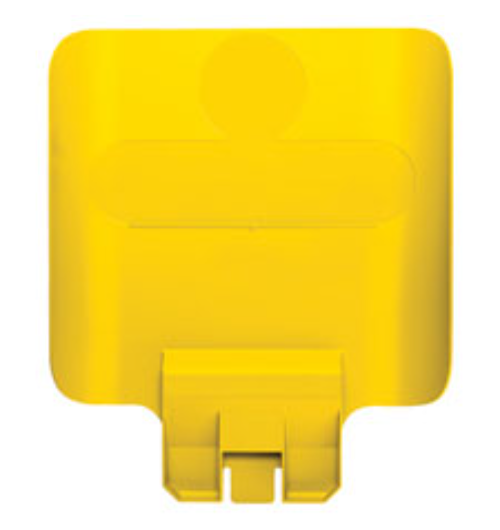 RUBBERMAID SLIM JIM RECYCLING STATION  - YELLOW (CANS)