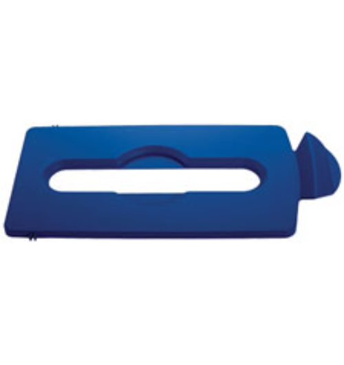 RUBBERMAID SLIM JIM RECYCLING STATION LID PAPER RECYCLING BLUE