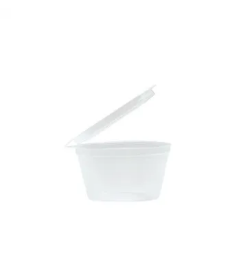 PORTION CUP WITH LID EMPEROR UNIPAK CLEAR PLASTIC 50ML 50/SLV