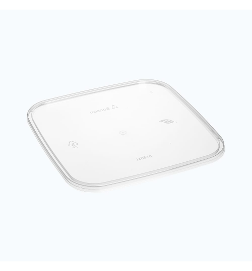 CONTAINER LID BONSON BONWARE FOOD STORAGE PLASTIC SQUARE CLEAR  10/SLV