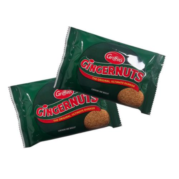 COOKIES GRIFFINS WRAPPED GINGERNUTS 80/CTN
